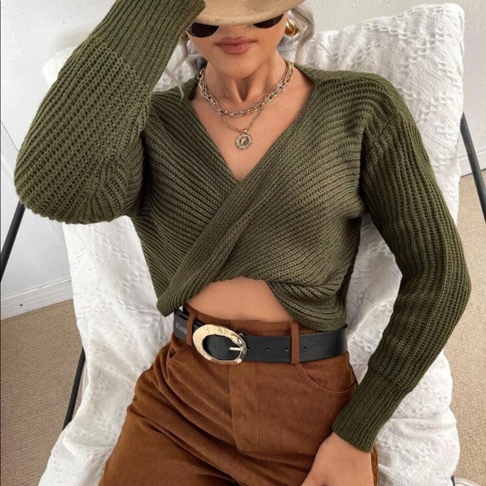 Twist Front Sweater